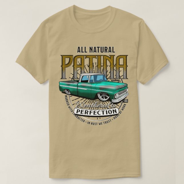 All Natural Patina GRÖNT T Shirt (Design framsida)