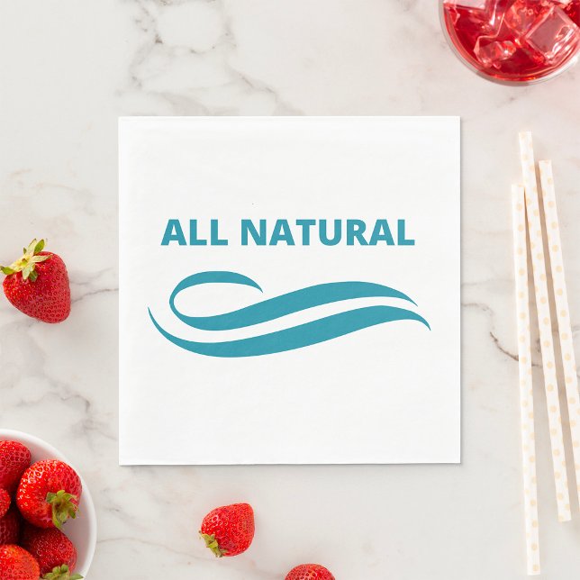 All naturlig, minimalistisk, miljövänlig design i  pappersservett (Skapare uppladdad)