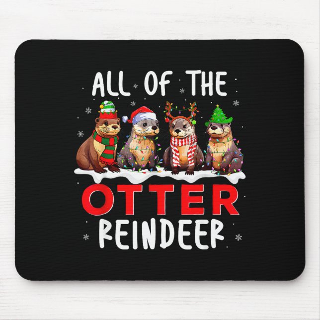 All Of The Otter Reindeer Santa Christmas Xmas Ott Musmatta (Framsidan)