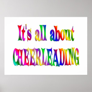 All om Cheerleading Poster
