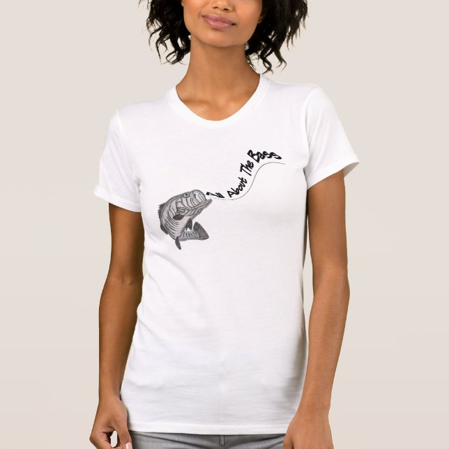 ALL OM DEN ROLIGA FISKET-TRÖJA FÖR BAS TEE SHIRT (Framsida)