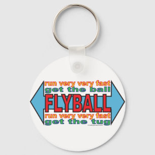 All om Flyball Nyckelring