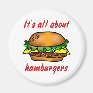 All om hamburgare magnet