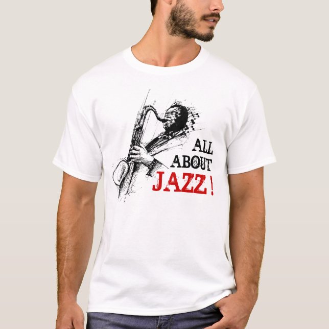 All om Jazz T-shirt (Framsida)