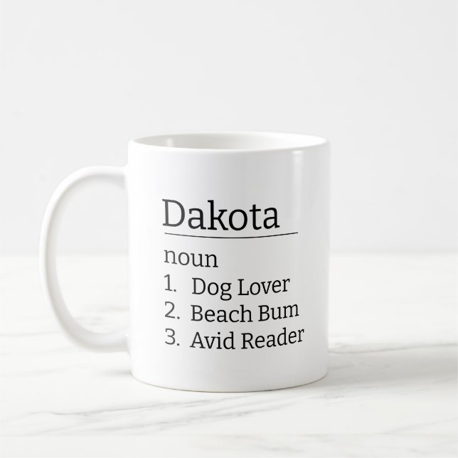 All Om mig Anpassningsbar med personlighetskorrido Kaffemugg (Vänster)