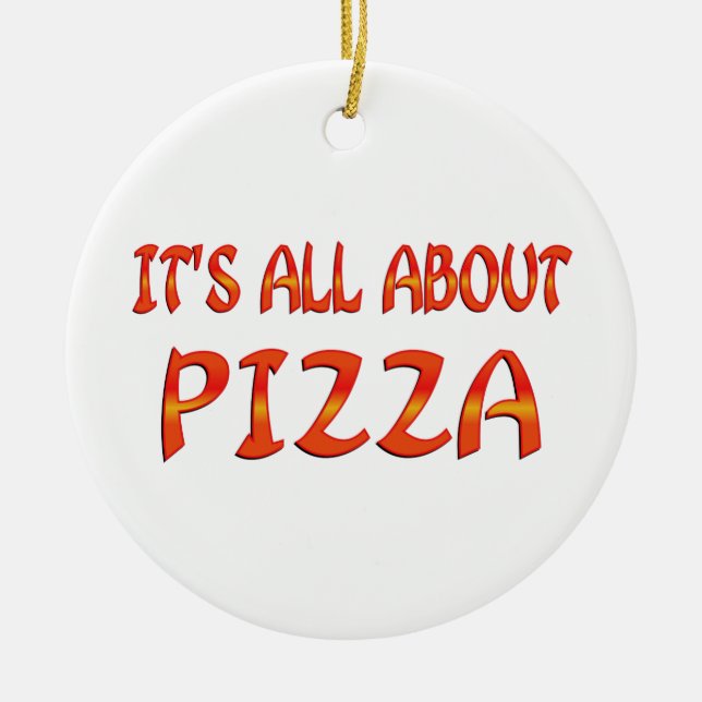 All om Pizza Julgransprydnad Keramik (Framsidan)