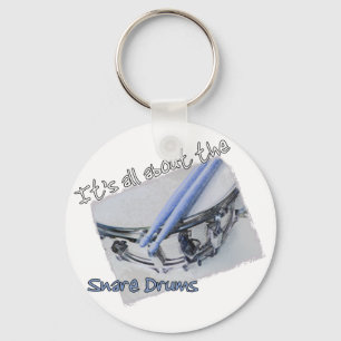 All om snaran trummar Keychain Nyckelring
