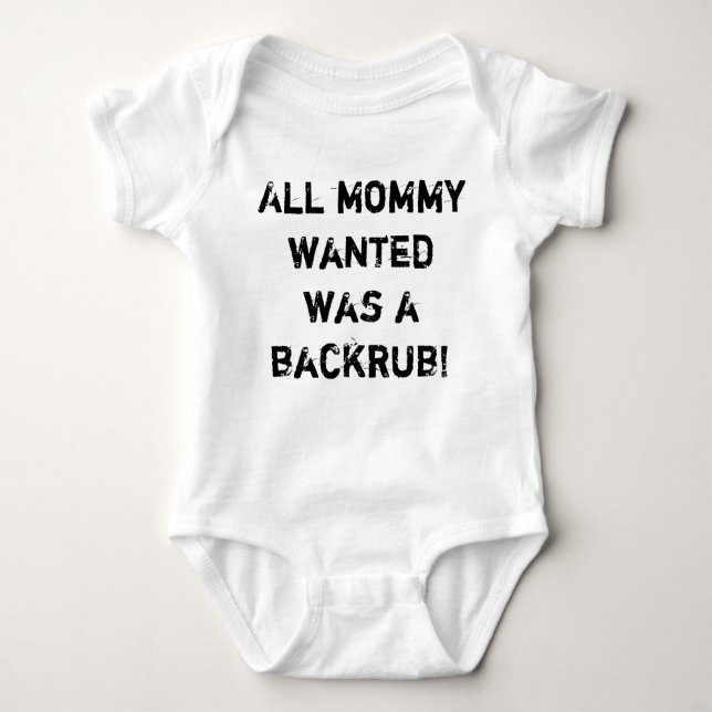 All önskad mamma var en backrub! tee (Framsida)