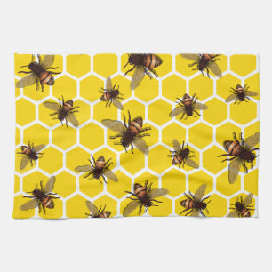 All över bin på honungskakakökshandduk kökshandduk