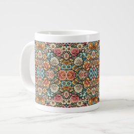 All over Blommigt-design Jumbo Mugg