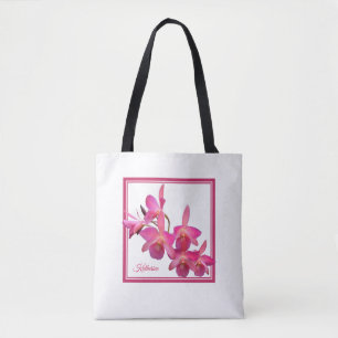 All över - Orchids för Cerise för melon för Tygkasse