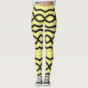 All-over-Print gult färg "Ratti_Kreativ_Arts" Leggings