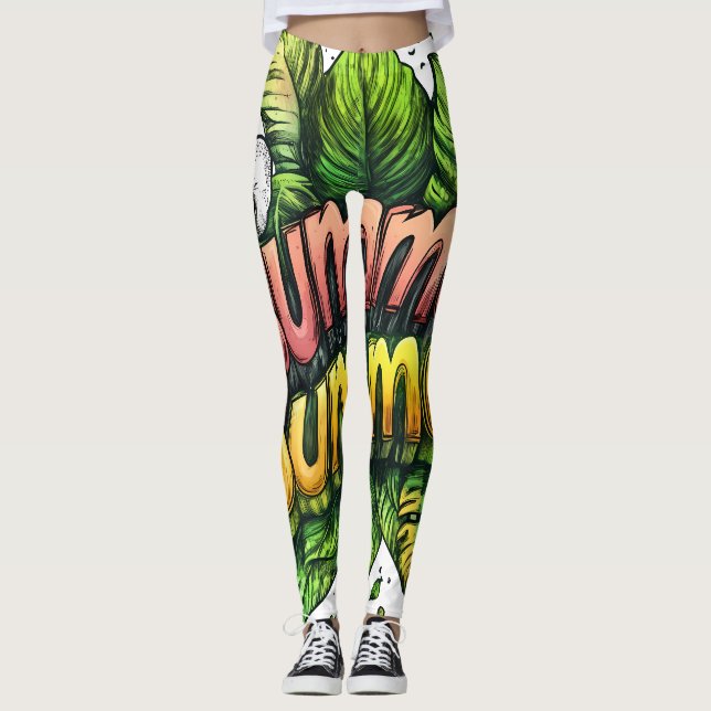All-Over Print Leggings (Framsida)