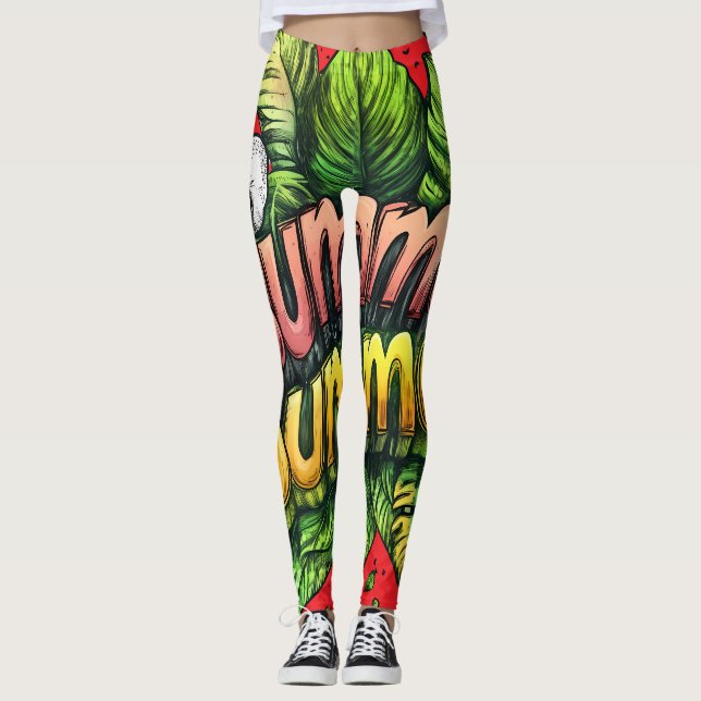 All-Over Print Leggings (Framsida)