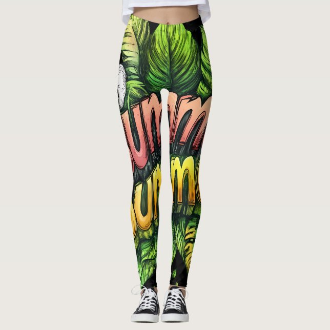 All-Over Print Leggings (Framsida)