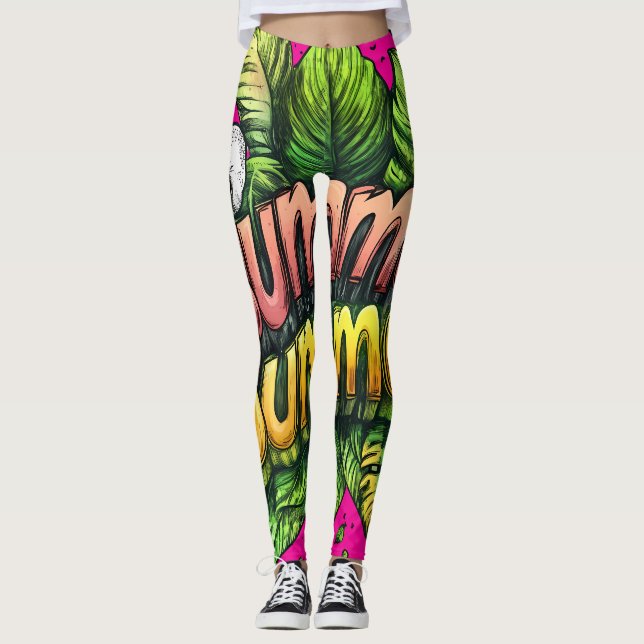 All-Over Print Leggings (Framsida)