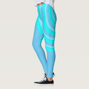 All over Print Leggings med cirkulär design