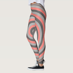 All over Print Leggings med cirkulär design