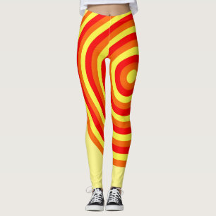 All over Print Leggings med cirkulär design