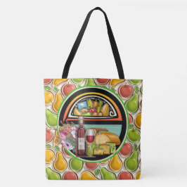 All Over Print Market Tote - Se baksida Tygkasse