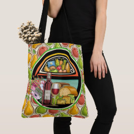 All Over Print Market Tote - Se baksida Tygkasse