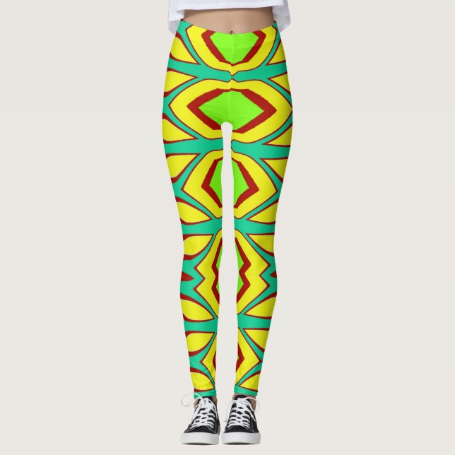 All-over-Print-multifärgaden "Ratti_Kreativ_Arts" Leggings (Framsida)