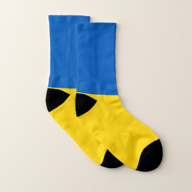 All over Print Socks med Flagga av Ukraina Strumpor (Par)