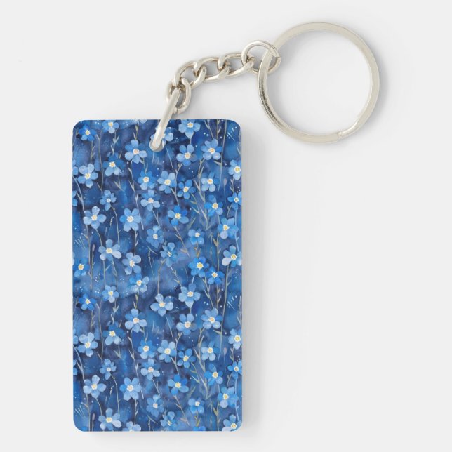 All Over Shades of Blue Floral Two-sided (Baksidan)