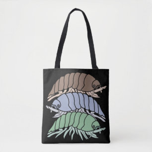 All-Over Tote - 3 Pill Bugs (svart) Tygkasse