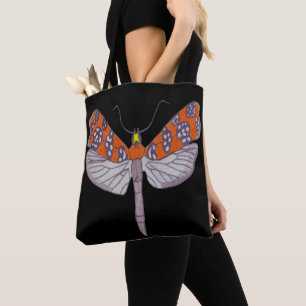 All-Over Tote - Ailanthus Moth (svart) Tygkasse