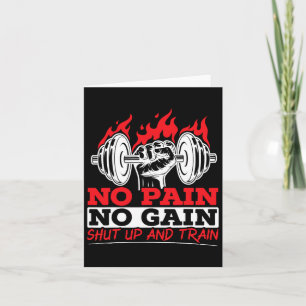 All Pain No Gains Gym Weightlift Bodybuilding F Kort
