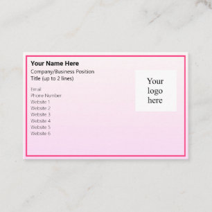 All Pinks Online Biz-Logotyp Visitkort