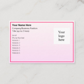 All Pinks Online Biz-Logotyp Visitkort
