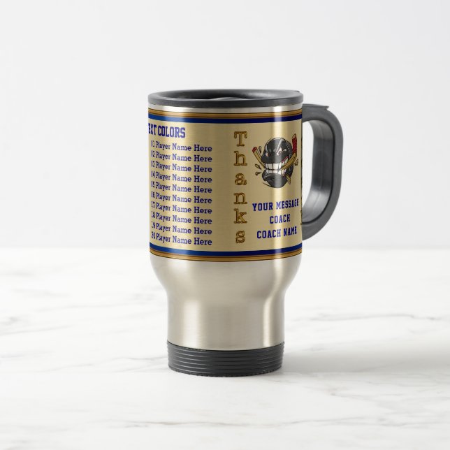 ALL Player's Namn, Hockey Coach Gift Ideas Hockey Resemugg (Framsida höger)