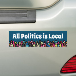 All Politik är Local Bildekal
