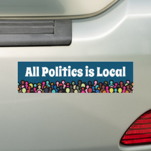 All Politik är Local Bildekal