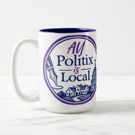 All Politix är Lokal Logotypmugg Två-Tonad Mugg