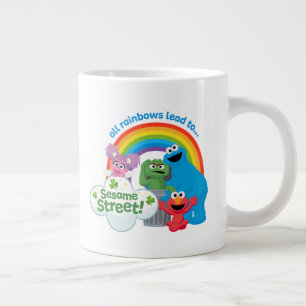 All Rainbows Lead till Sesame Street Jumbo Mugg