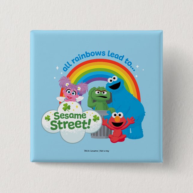 All Rainbows Lead till Sesame Street Knapp (Framsida)