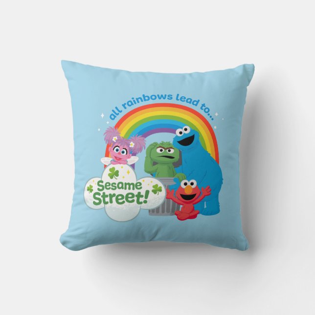All Rainbows Lead till Sesame Street Kudde (Framsida)