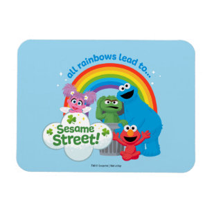 All Rainbows Lead till Sesame Street Magnet