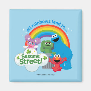 All Rainbows Lead till Sesame Street Magnet