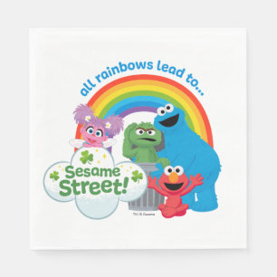 All Rainbows Lead till Sesame Street Pappersservett