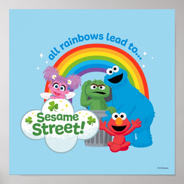 All Rainbows Lead till Sesame Street Poster (Framsidan)