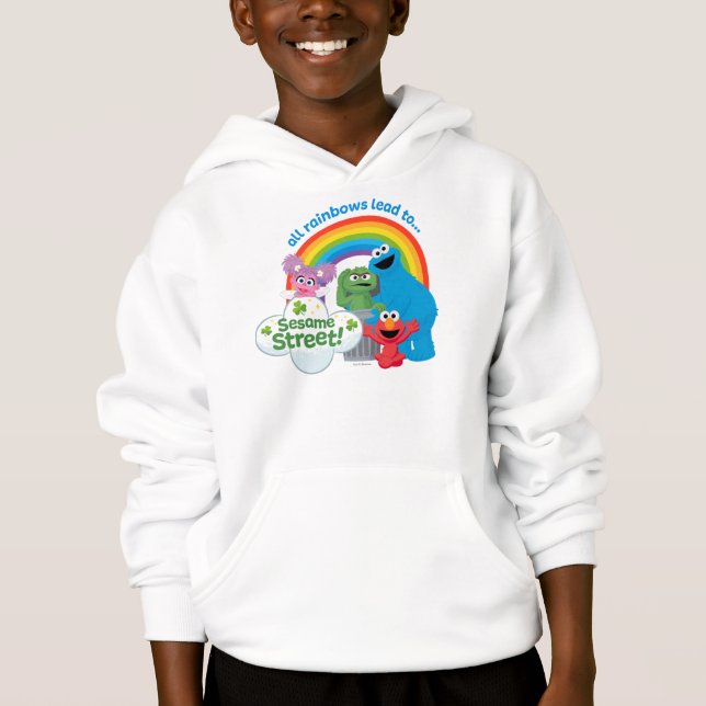 All Rainbows Lead till Sesame Street T Shirt (Framsida)