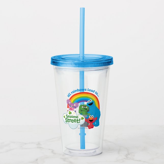 All Rainbows Lead till Sesame Street Take Away Mugg (Framsida)