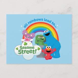 All Rainbows Lead till Sesame Street Vykort