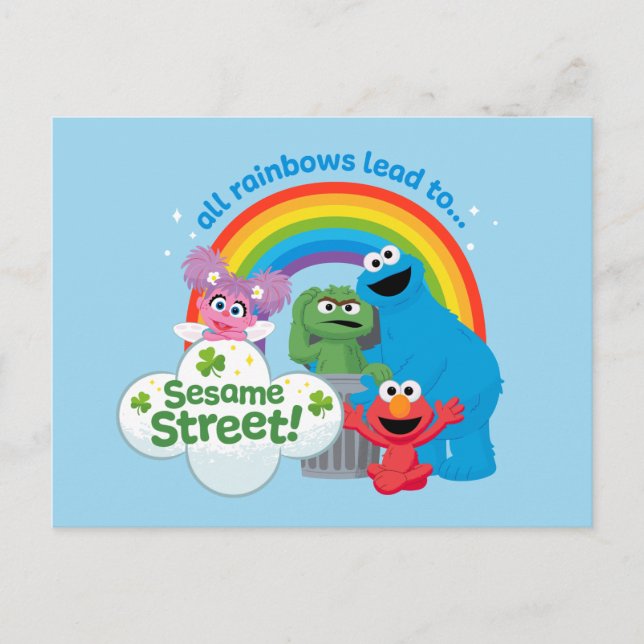 All Rainbows Lead till Sesame Street Vykort (Framsida)