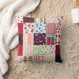 All Red Cherry CvärmeQuilt Mönster 2025 Kudde