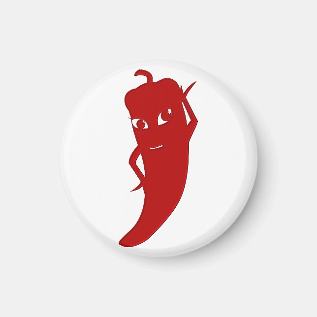 All Red Hett Pepper Diva Magnet (Framsidan)